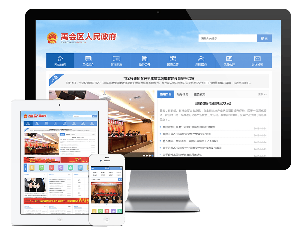 政府协会类网站方案